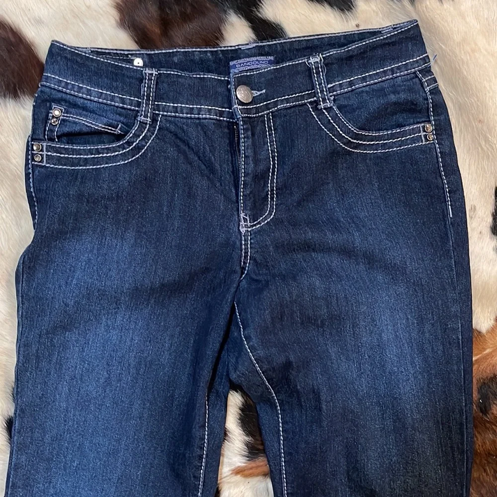 Bandolino Jeweled Jeans Bandolino Jeans Bandolino Heavy Stitched Jeweled Jeans - Picture 3 of 7